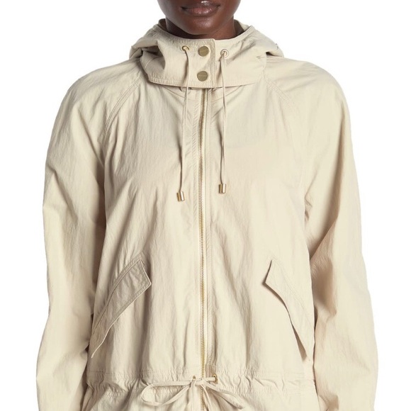 Donna Karan Drawstring Jacket in Stone - Picture 4 of 16